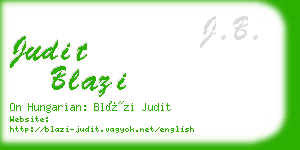 judit blazi business card